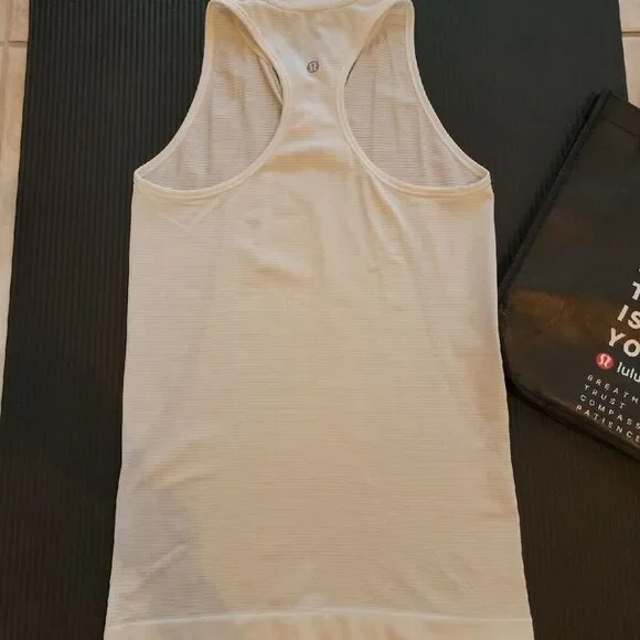 White Sleeveless Top and Black Floral Skirt - Picture 5 of 6